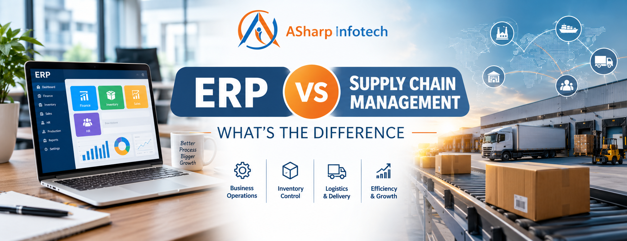 ERP vs supply chain management system comparison for growing businesses