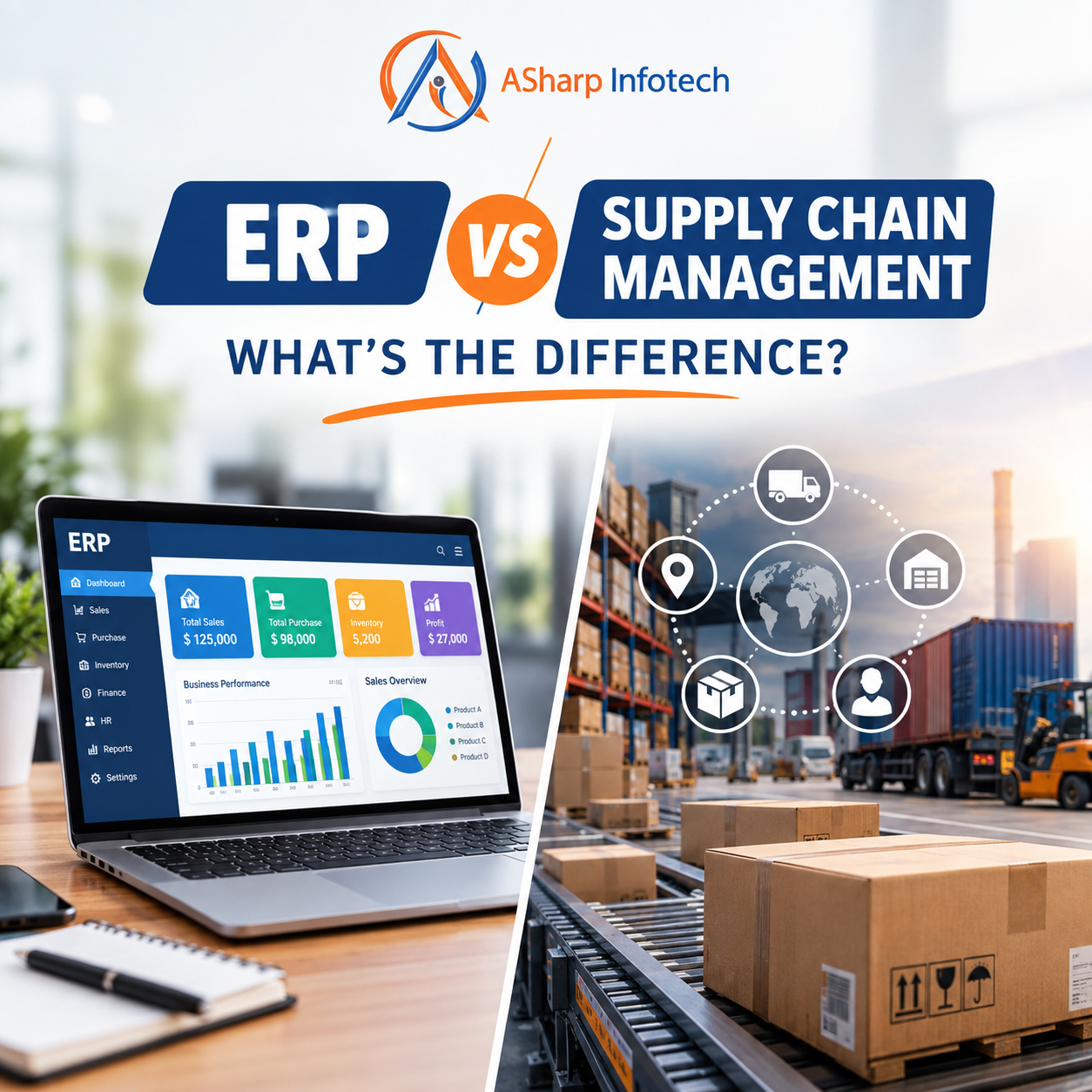 ERP vs supply chain management system comparison for growing businesses