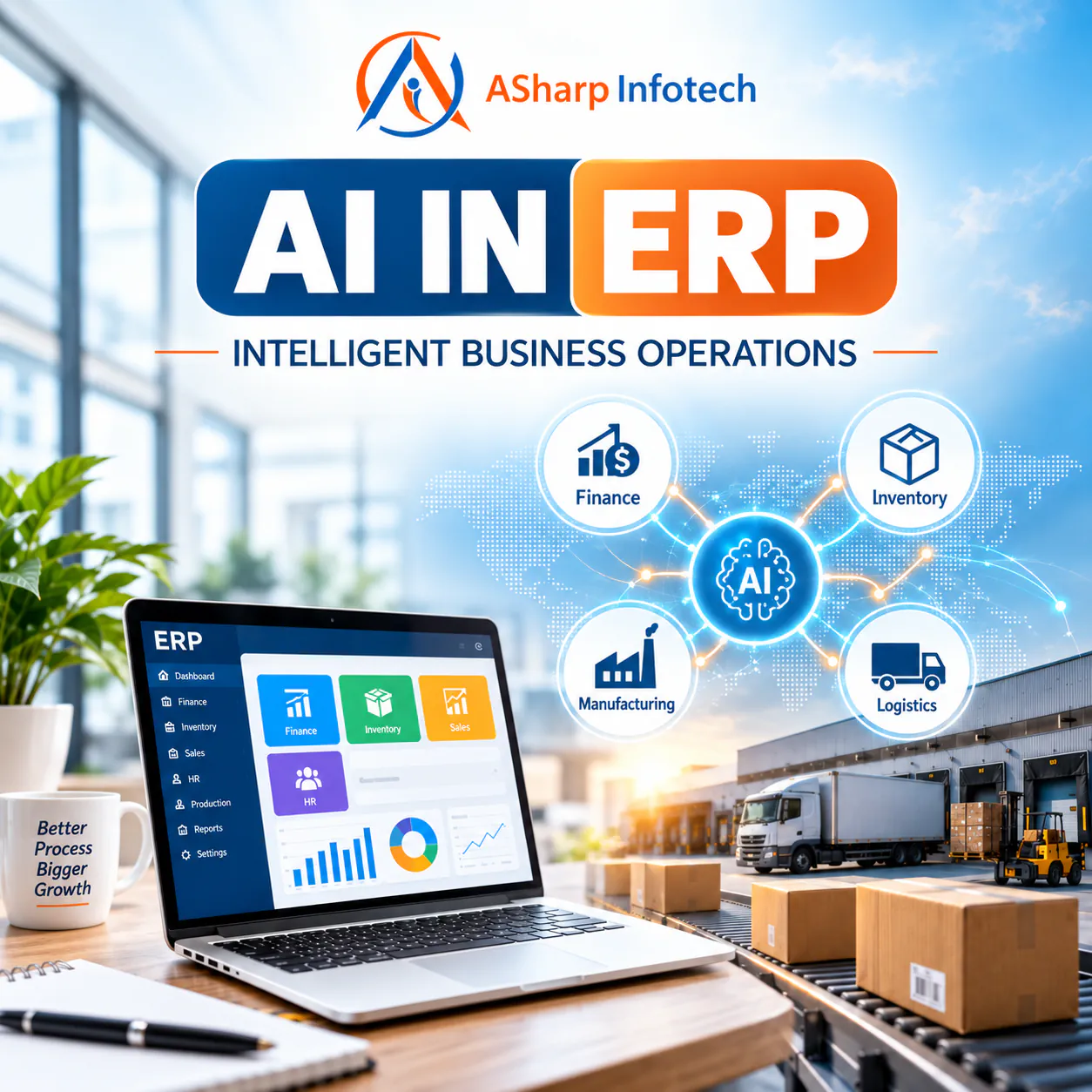 AI-powered ERP software with inventory forecasting and business insights