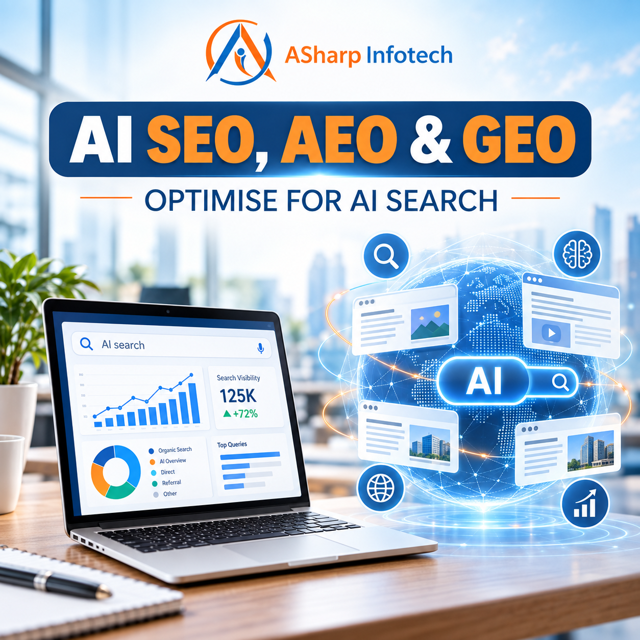 AI SEO, AEO and GEO website optimisation for AI search